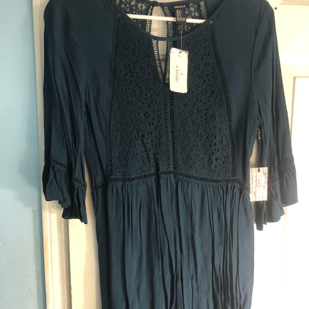 Forever 21 Blue Lace Dress